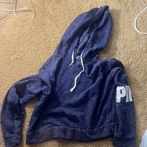 Cropped pink hoodie!!